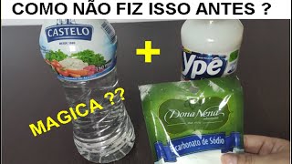 Misturei VINAGRE DETERGENTE e BICARBONATO DE SÓDIO Me surpreendi porque não fiz Antes [upl. by Rhoda]