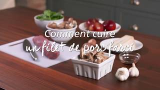 Filet de porc farci aux pommes et champignons [upl. by Sclar]