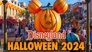 Disneyland Halloween 2024  Walkthrough Snacks Merch amp Haunted Mansion Holiday 4K POV [upl. by Yrocaj]