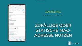 MACAdresse  Samsung Android 11  One UI 3 [upl. by Breen]