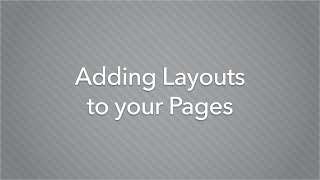 Adding Layouts to Your Pages  Virtual Training Series  Lifetouch [upl. by Avitzur]