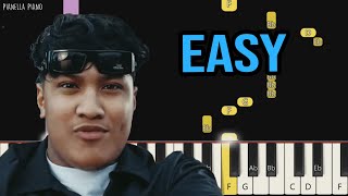 Jawsh 685  Laxed SIREN BEAT  EASY Piano Tutorial by Pianella Piano [upl. by Enajharas]