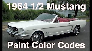 19645 Mustang Colors [upl. by Dawson]