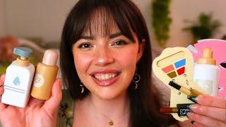 ASMR Wooden Skincare amp Makeup for Sleep layered sounds pampering [upl. by Nohsad]