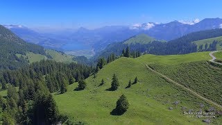 4K Fluonalp Obwalden SWITZERLAND アルプス山脈 aerialview [upl. by Hannon]