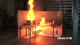 Water Mist Fire Demonstration [upl. by Oidivo]