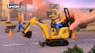 Bruder Toys JCB Micro Excavator 8010 CTS with Worker 62002 [upl. by Nosna]