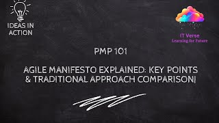 Agile Manifesto Explained Key Points amp Traditional Approach Comparison PMP101 [upl. by Aynodal362]