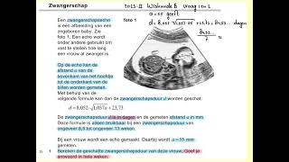 2023II Zwangerschap vraag 1 en 2 Havo wiskunde B [upl. by Vardon]