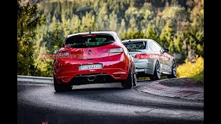 Nürburgring Megane RS chasing friend with M3 V8  Green Hell Days 02102023 [upl. by Nivled402]