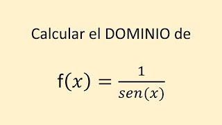 Dominio y Rango de una Función [upl. by Gitel]