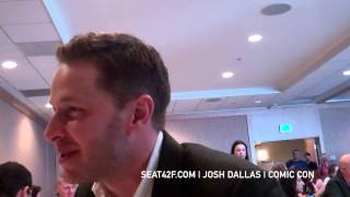 Josh Dallas ONCE UPON A TIME Interview Comic Con 2014 [upl. by Aromat]