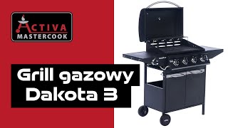 ACTIVA Polska Grill gazowy DAKOTA III 41 128  32 kW  Ruszt żeliwny [upl. by Trela]