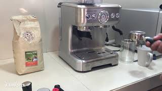 SampR  Baumann Professional Espresso Machine with grinder [upl. by Flo]