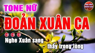 Đoản Xuân Ca Karaoke Tone Nữ  Tết 2024 [upl. by Deer]