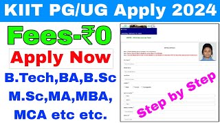 kiit pg ug admission 2024kiit university bhubaneswar btech mba mca admission 2024odisha kiit exam [upl. by Sidalg559]