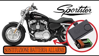 HARLEY DAVIDSON SPORTSTER BATTERIA TAMPONE [upl. by Ahsiekal]