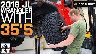 How To Fit 35quot Tires on Your 2018 Jeep Wrangler JL [upl. by Euqinahc]