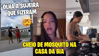 BIA CHAGAS LIMPA A SUJEIRA QUE FIZERAM NA FRENTE DA CASA DELA CHEIO DE MOSQUITO E MAIS [upl. by Irek]