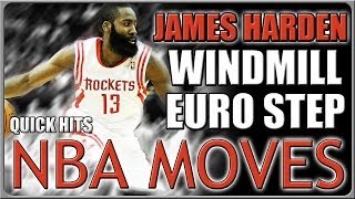 James Harden Euro Windmill Move Basketball Moves [upl. by Nyahs335]