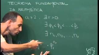 Aritmética  Aula 10  Números primos  Teorema Fundamental da Aritmética [upl. by Aiyotal]