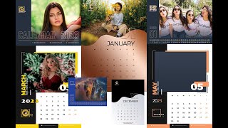 2023 Calendar In Photoshop PSD File  Tutorial [upl. by Clara]