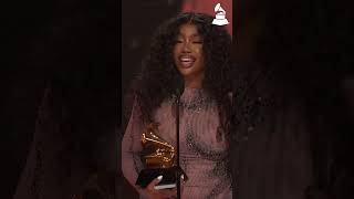 SZA Wins Best RampB Song At 2024 GRAMMYs sza snooze sos [upl. by Aivekal]