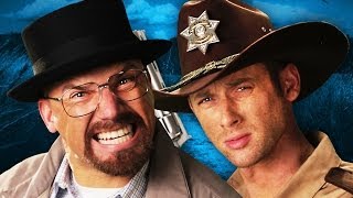 Rick Grimes vs Walter White Epic Rap Battles of History [upl. by Naj]