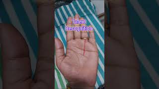 Talent Recognition Sign in Handpalmistry astrology shortvideos luckysign [upl. by Lars216]