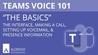 Microsoft Teams Voice 101 The Basics [upl. by Vander]