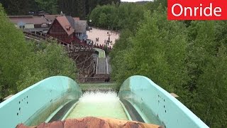 Freizeitpark Plohn  Wildwasserbahn  Onride POV  Camcorder Footage [upl. by Airalednac]