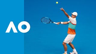 Ivo Karlovic v Kei Nishikori match highlights 2R  Australian Open 2019 [upl. by Gutow]