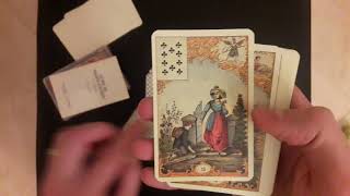 Le jeu du destin antique  Fortune telling cards  Piatnik 1944  Lenormand Oracle [upl. by Barty]