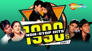 Non Stop 90s Bollywood Hits  Vol1  Superhit 90s Romantic Songs  NonStop Video Jukebox [upl. by Kentiggerma815]