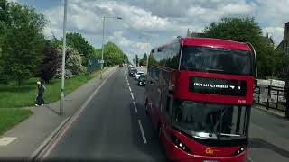 London bus route 93 Near quotfullquot journey North Cheam to Putney station curtailed [upl. by Mcwilliams948]