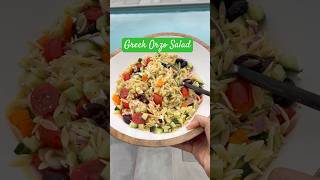 Greek Orzo Pasta Salad recipe [upl. by Glynnis]