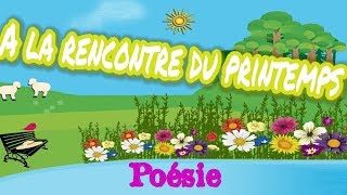 Poésie🌷🌼A la rencontre du printemps de Maurice Carême🌷🌼 [upl. by Ahseinar]