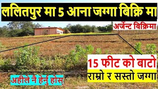 ललितपुर को लुभु लामाटारमा ५ आना सस्तो जग्गा बिक्रि मा land on sale in lubhu lamatar lalitpur  jagga [upl. by Nujra293]