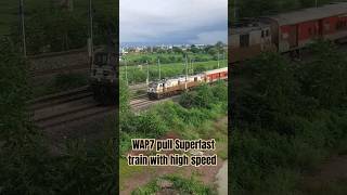 WAP7 pulls superfast train with high speed [upl. by Annoeik443]