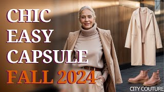 Capsule Wardrobe Essentials For Women Over 50 FALL 2024 [upl. by Yumuk]