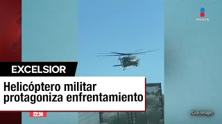 Helicóptero de la Marina se enfrenta a balazos con un convoy armado en Sinaloa [upl. by Akisej]