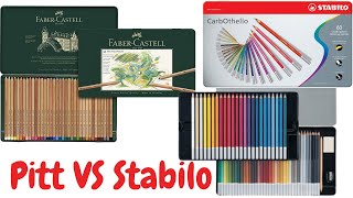 Stabilo Carbothello Pastel Pencils vs Faber Castell Pitt Pastel Pencils [upl. by Danae]