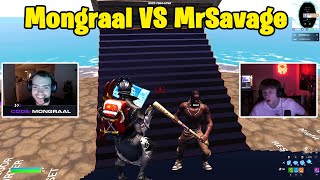 Mongraal VS MrSavage 1v1 TOXIC Buildfights [upl. by Ahsieit219]