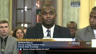 Myron Rolle Opening Statement CSPAN [upl. by Chasse]