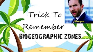 WoW Trick  To Remember Biogeographic Zones Of India [upl. by Atirac689]