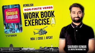 quotNonFinite Verbs  Work Exercise A  SP Bakshi Objective English  NDA CDS AFCAT [upl. by Mobley]