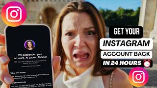 Get Your Disabled Instagram Account Back Fast  How to Fix quotYour Account has been Suspendedquot in 24h [upl. by Caleb506]