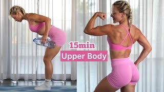 15min Oberkörper Homeworkout zum Mitmachen [upl. by Nalniuq]