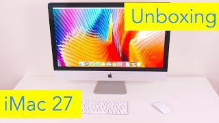 iMac 27 inch 5K 2017 Model Unboxing and Setup [upl. by Sutsuj]