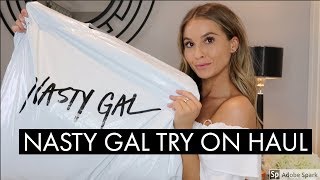 SPRING TRY ON HAUL  NASTY GAL  NADIA ANYA [upl. by Alexandre]